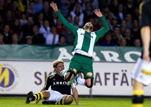 Daniel Tjernström, AIK och Erkan Zengin, Hammarby