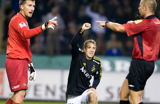 Kristoffer Björklund, målvakt, Hammarby, Kenny Pavey, AIK