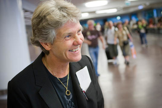 Pia Sundhage, förbundskapten, USA, landar på Arlanda