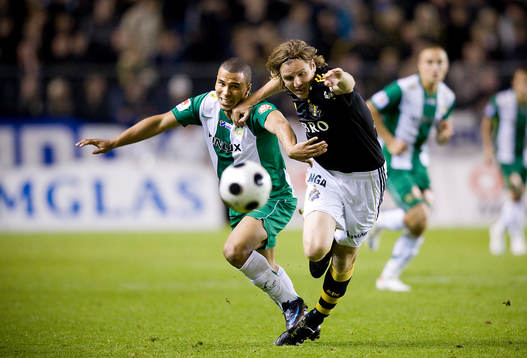 Charlie Davies, Hammarby, och Nils-Eric Johansson, AIK