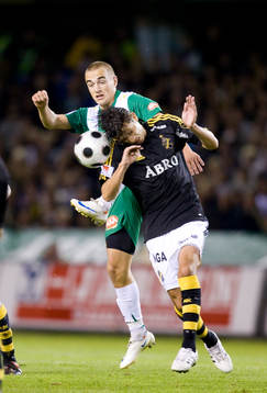 Petter Andersson, Hammarby, och Daniel Mendes, AIK