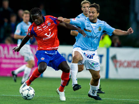 Isaac Chansa, Helsingborg och Mathias Woxlin, Gefle