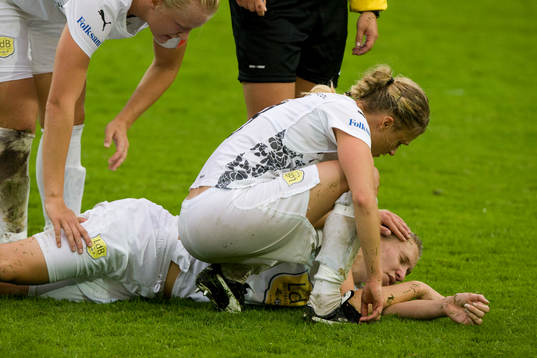 Maria Aronsson, skada, Frida Nordin och Nilla Fischer