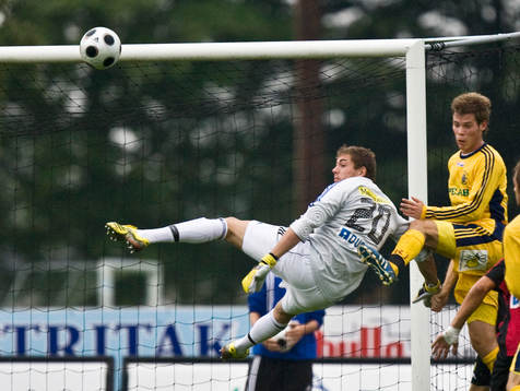Kristoffer Nordfeldt, målvakt, BP och Emil Samuelsson,