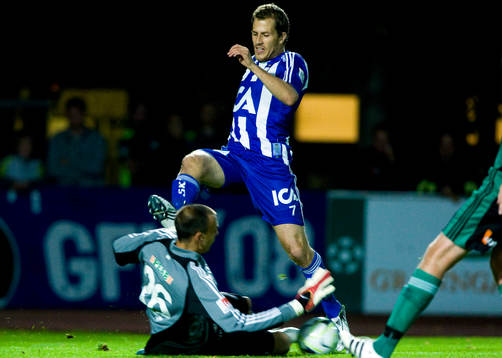 Djordje Pantic, målvakt,  Enköping och Tobias Hysén,