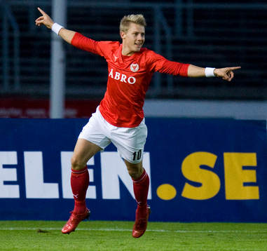 2-0, 3-målsskytten Patrik Ingelsten jubel