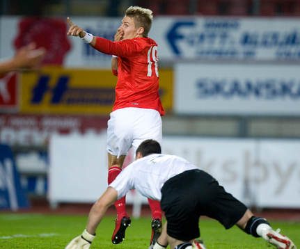 4-0, 3-målsskytten Patrik Ingelsten, jubel