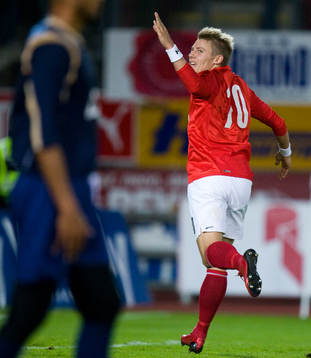 4-0, 3-målsskytten Patrik Ingelsten,  jubel