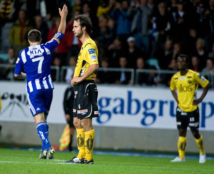 Tobias Hysén, IFK Göteborg, jubel, Helgi Danielsson,