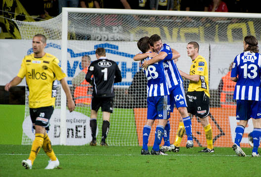 Hannes Stiller och Teodor Bjarnarsson jubel