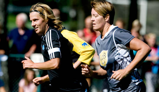 Fotboll, LDB Golden Girls - Älvsjö. Malin Andersson,