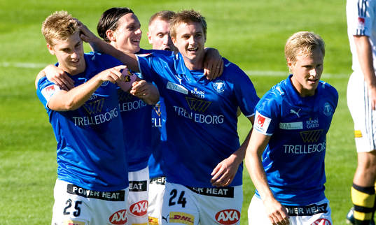 Jubel i TFF 1-0 på straff, Rasmus Bengtsson, TFF