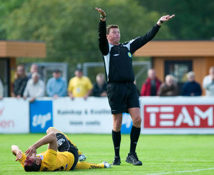 Juan Robledo, Mjällby, skada, domare, Antti Kanerva,