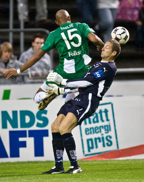 Daniel Andersson, målvakt och Nathan Paulse