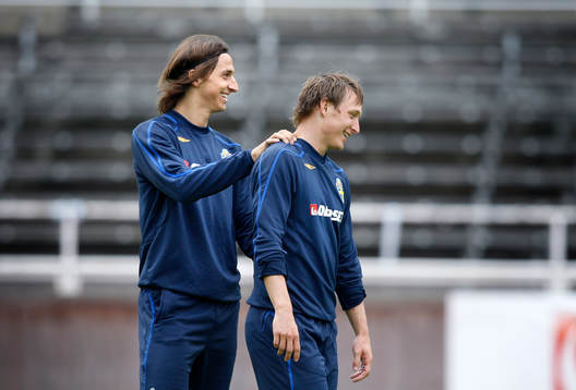 Zlatan Ibrahimovic och Kim Källström