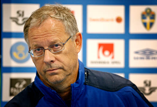 Sverige tränar på Stockholms Stadion