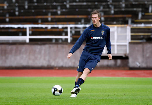 Sverige tränar på Stockholms Stadion
