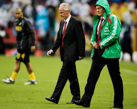 Sven-Göran Eriksson, förbundskapten, Mexico, och Hans