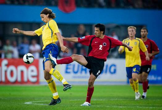 Zlatan Ibrahimovic, Sverige och Elvin Biqiri, Albanien
