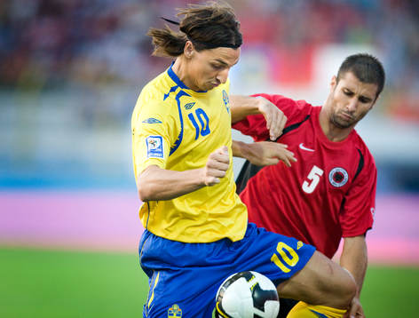 Zlatan Ibrahimovic, Sverige och Lorik Cana, Albanien