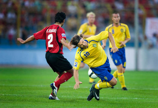 Zlatan Ibrahimovic, Sverige och Elvin Beqiri, Albanien