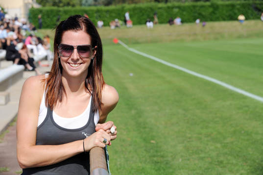 Lotta Schelin på plats i Lyon