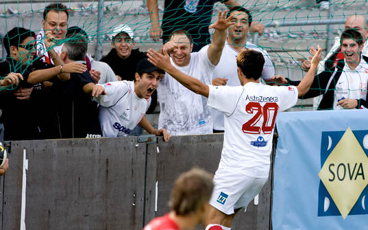 Mattias Genc, Assyriska 2-0. Jubel