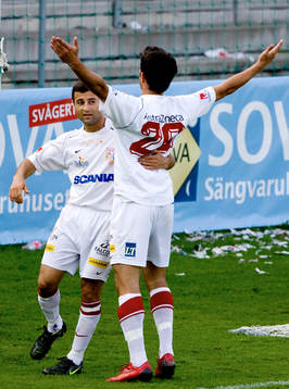Mattias Genc, Assyriska 2-0. Jubel