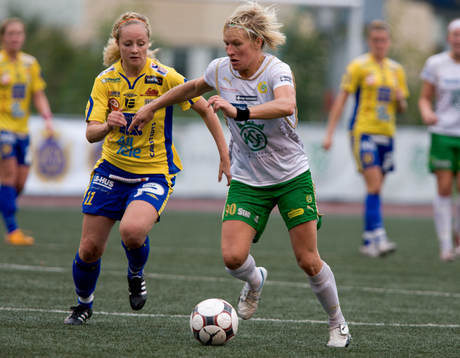 Kicki Bengtsson, Hammarby och Vanessa Mångsén, Umeå