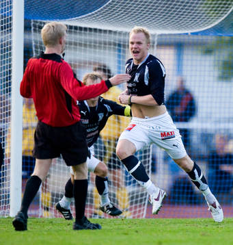 Niklas Fischer, Kristianstad, måljubel, jubel