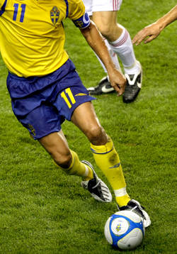 Vm kval match i fotboll mellan Sverige och Ungern på