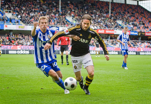 Niclas Alexandersson, Göteborg, och Mats Rubarth, AIK