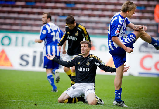 Efter närkampen mellan Daniel Mendes, AIK, och Pontus