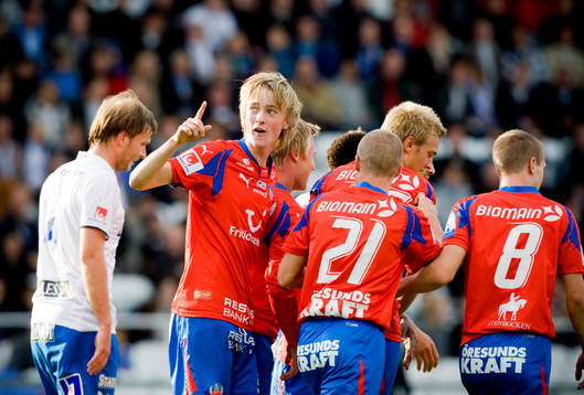 Rasmus Jönsson, Helsingborg, jubel mot fansen