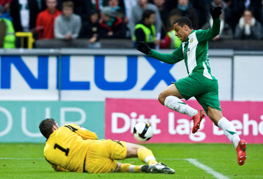 Petter Wastå, målvakt, Kalmar och Charlie Davies, Hammarby