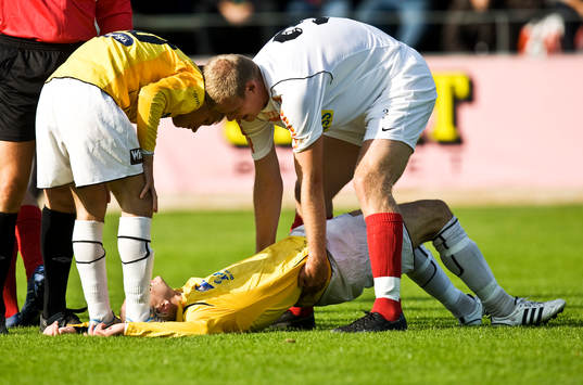 Blerim Mullici, IFK Malmö, skada. Fredrik Jönsson, MABI,