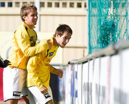 1-0, jubel av hjälten Zoran Jovanovic, som fick en delikat