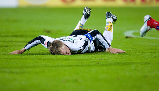 Platt fall för Landskrona, här lagkapten Linus Malmkvist