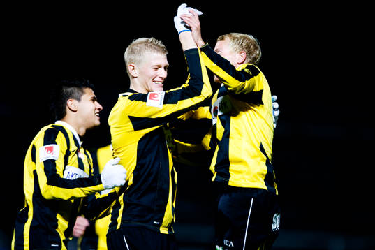 Paulinho, Tom Söderberg, Marcus Jarlegren, Häcken, Jubel