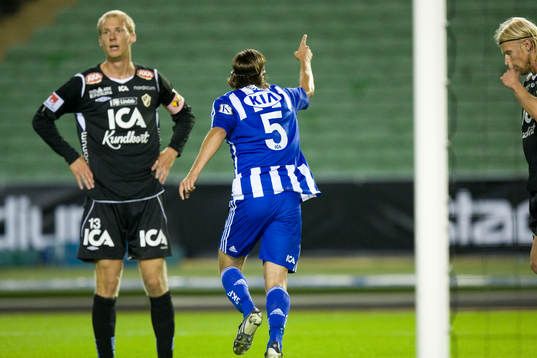 3-0 Mattias Bjärsmyr jubel, Andreas Johansson och Per