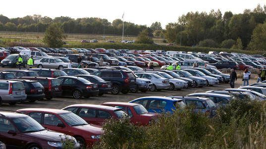 Parkering, bilparkering, fullsatt