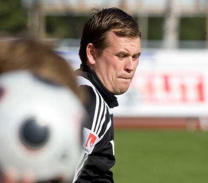 Tränare Mikael Stahre, Väsby, har lätt för att hålla