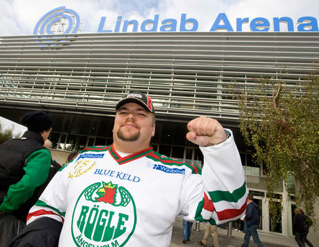 Oscar Larsson - tvättäkta Rögle-fan var en av de första