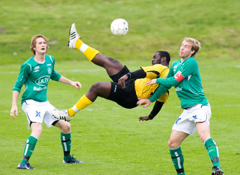 Kirsebergs färgade anfallare gör en brassespark med två
