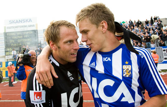 Guldhjältarna Pontus Wenbloom och Kim Christensen, målvakt