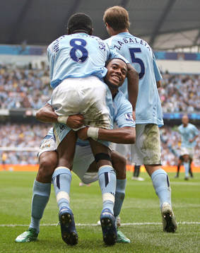 Fotboll, Premier League, engelsk, Manchester City -