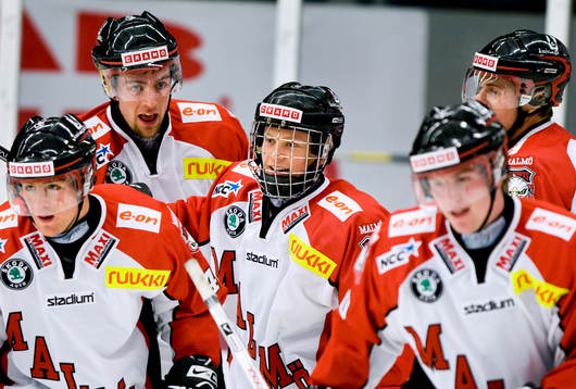 Hampus Gustafsson i Malmö gjorde sitt första mål i