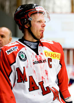 Det gör ont att spela hockey, Jesper Damgaard i Malmö