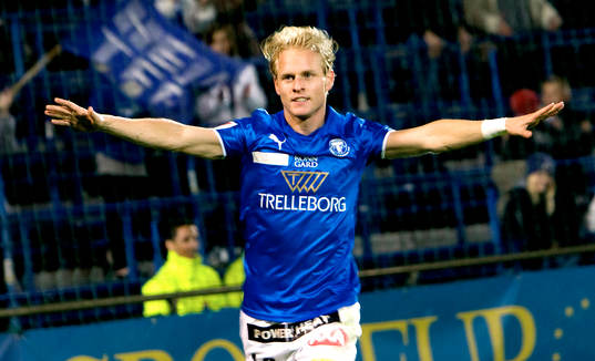 Erik Sundin, Trelleborg, Jubel 2-0