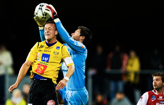 Stojan Lukic, målvakt och Marcus Ekenberg